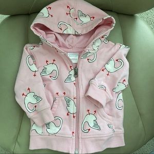 Hanna Andersson Pink Swan Hoodie